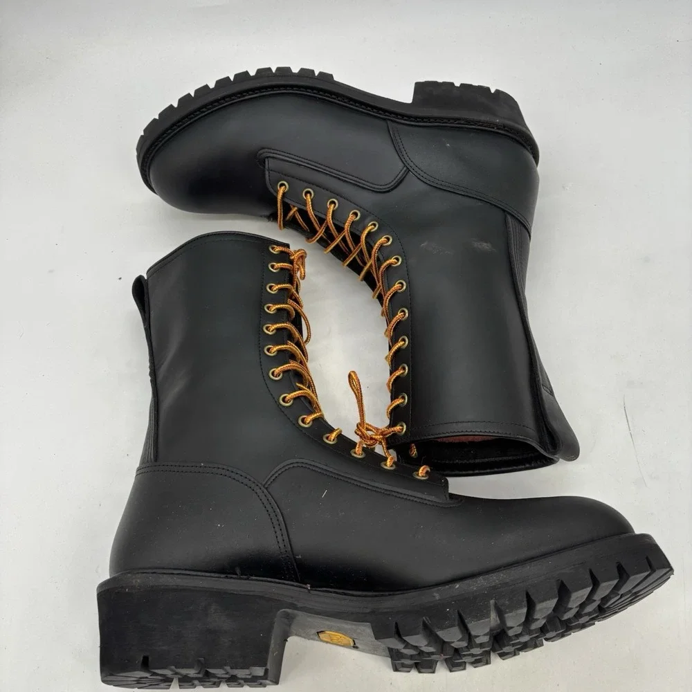 Hoffman's Lineman Logger Boots Mens 13 W USA Made 10